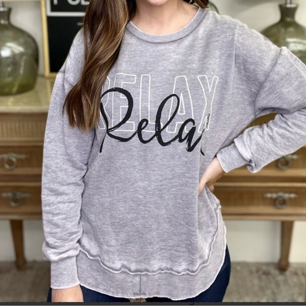 NWT relax thin sweatshirt S